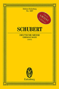 German Mass, D 872 Study Scores sheet music cover